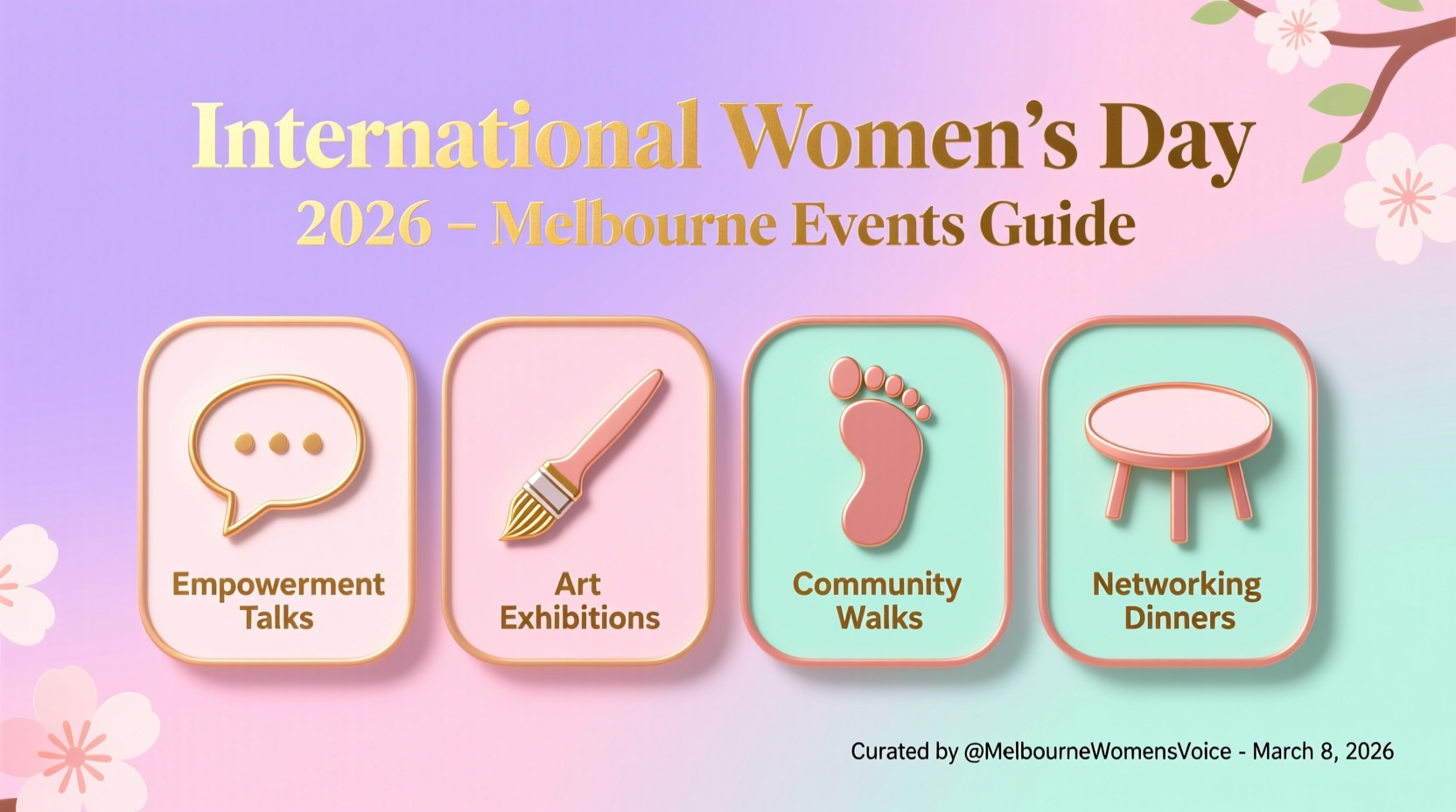 melbourne international womens day events