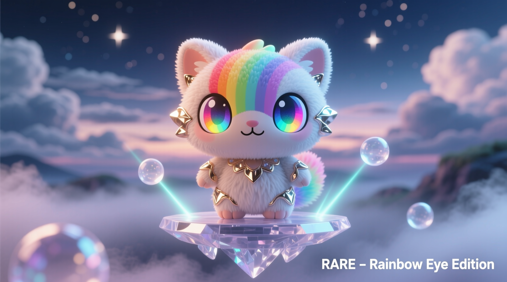 is the rainbow eye labubu rare
