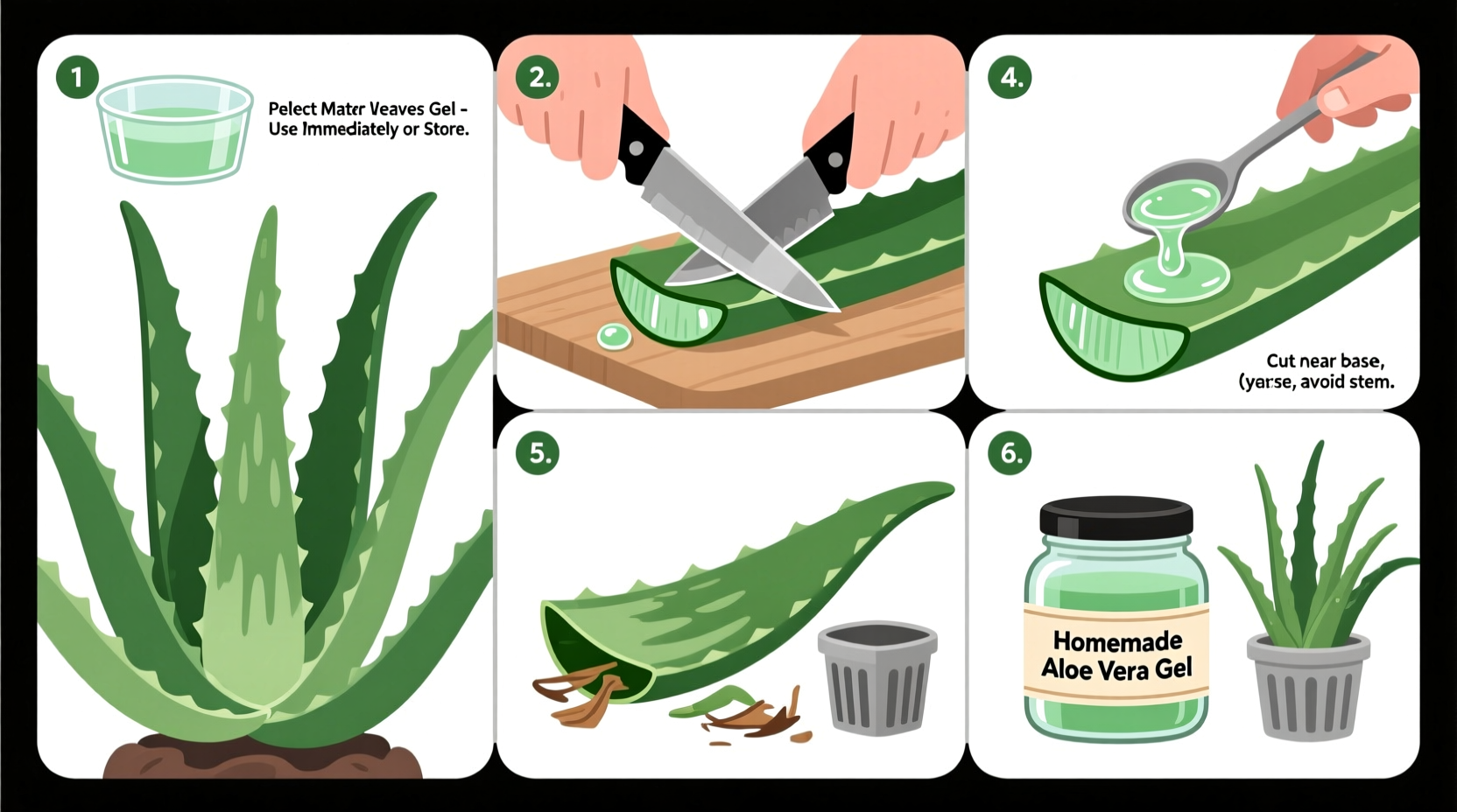 How to Get Aloe Vera Gel from Plant | Step-by-Step Guide
