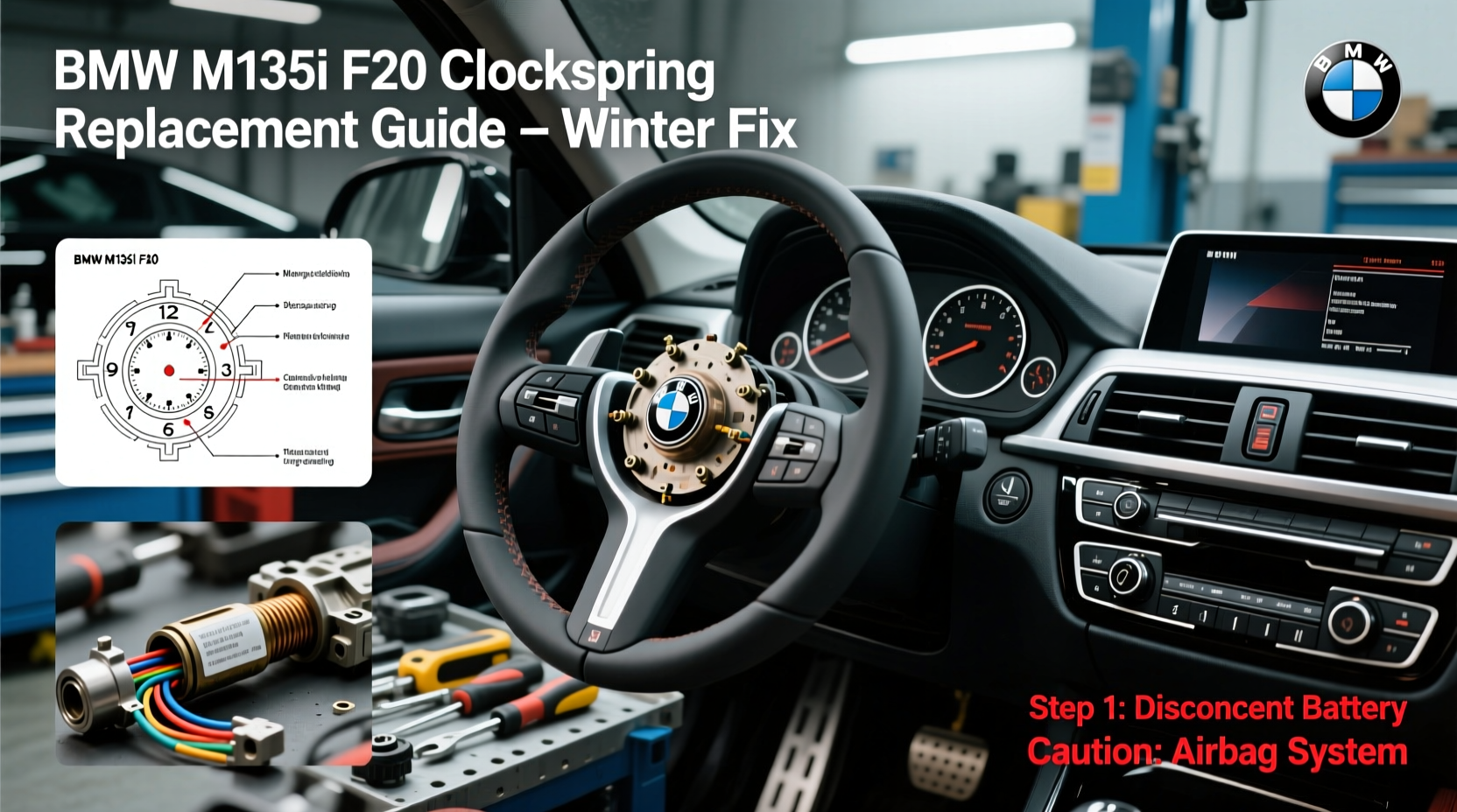 M135i F20 Heated Wheel Winter Fix: Clockspring Replacement Guide