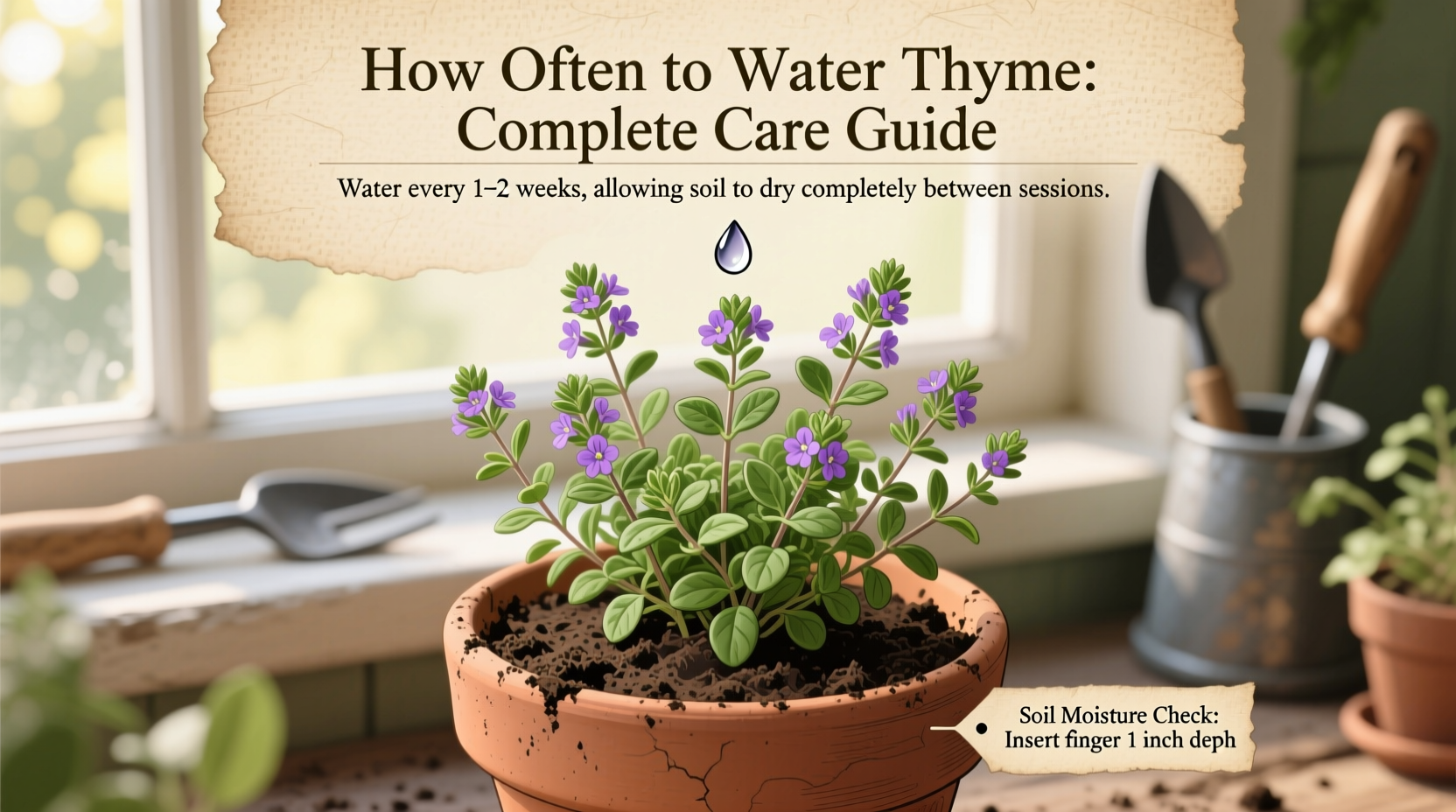how often to water thyme