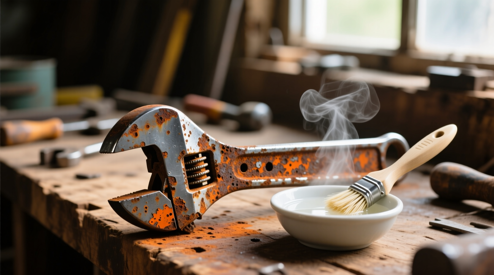 how to remove rust from tools