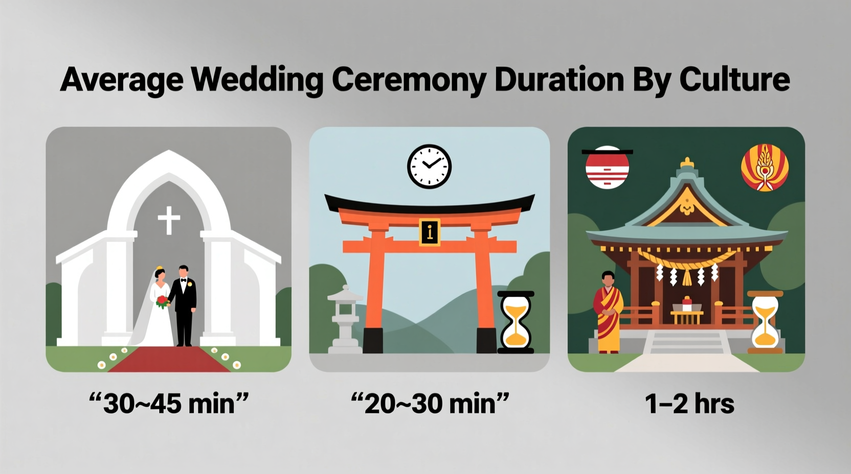 how long are wedding ceremonies