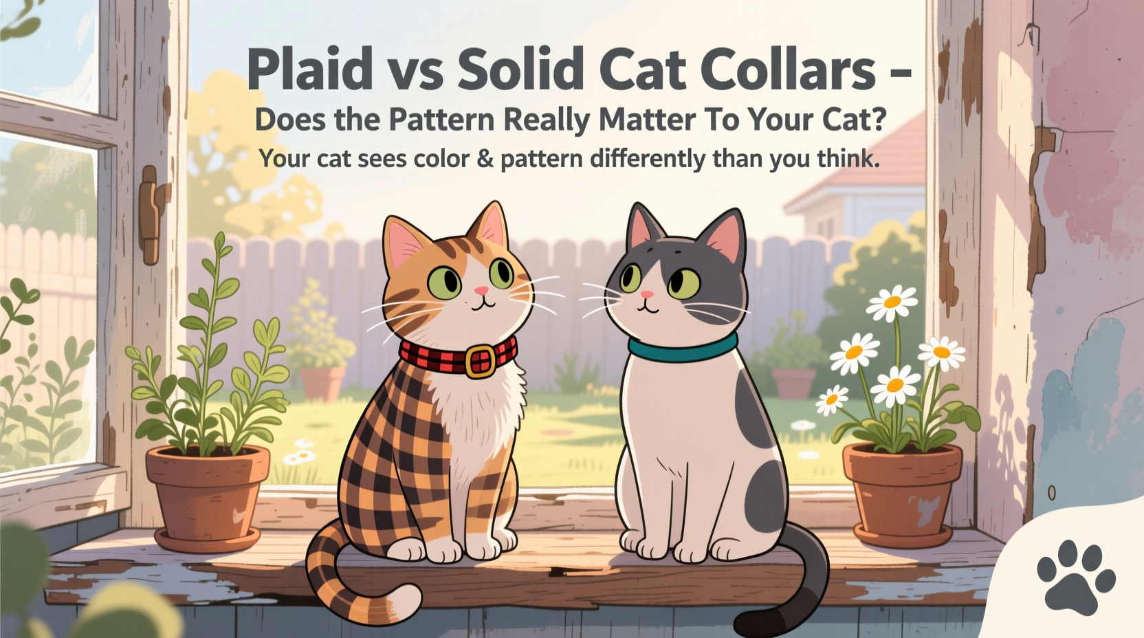 plaid vs solid cat collars does the pattern really matter to your cat