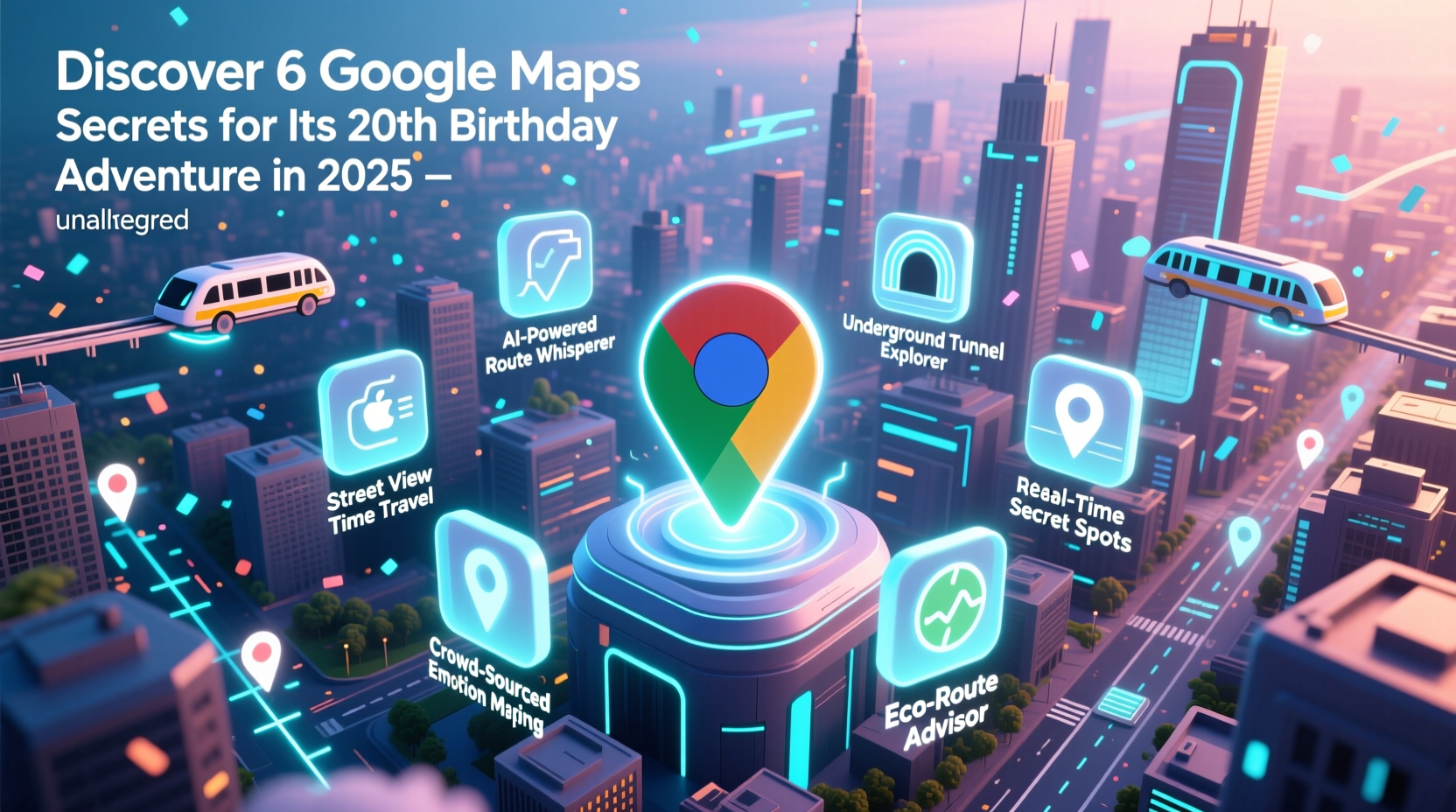 Discover 6 Google Maps Secrets for Its 20th Birthday Adventure in 2025