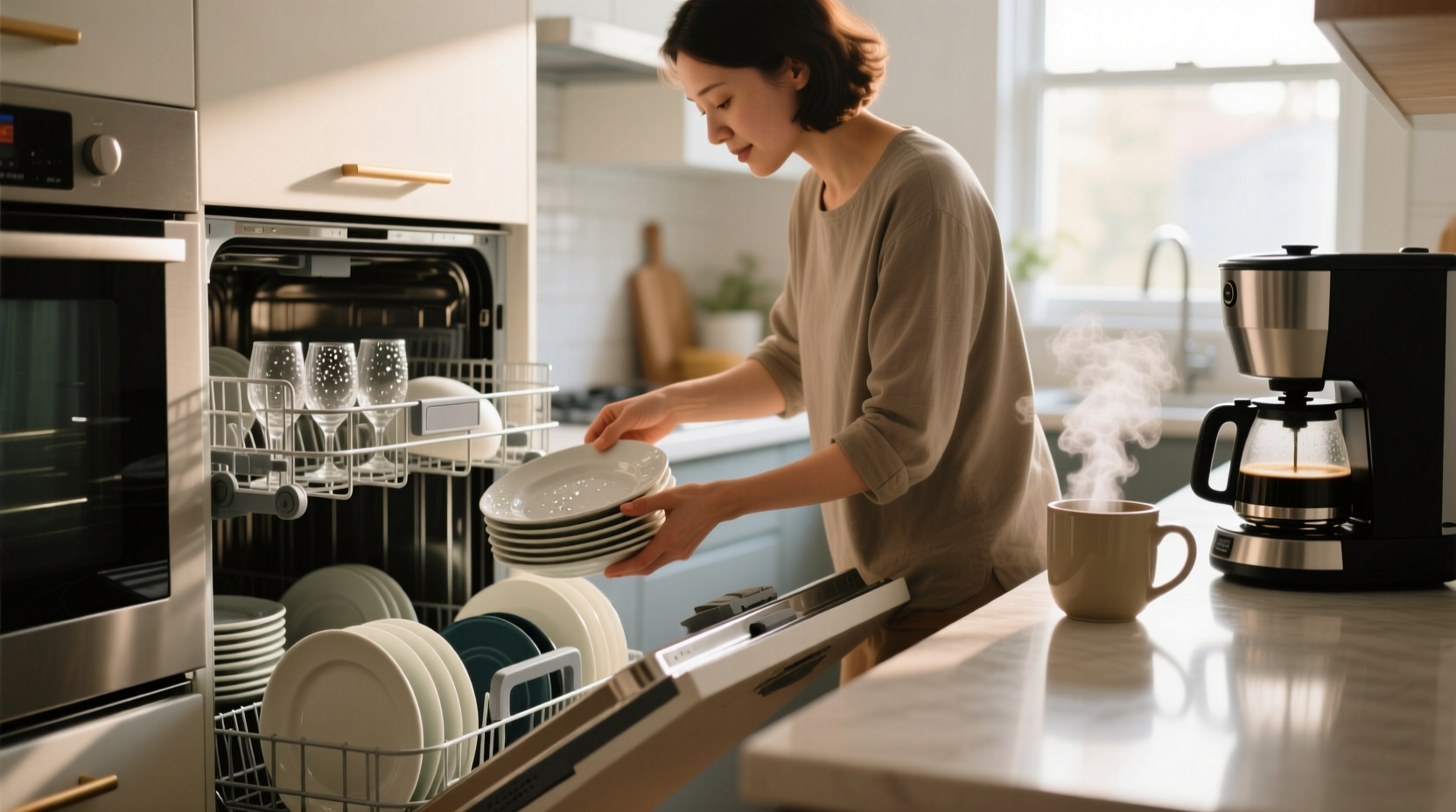 everyday tips empty the dishwasher while your coffee is brewing