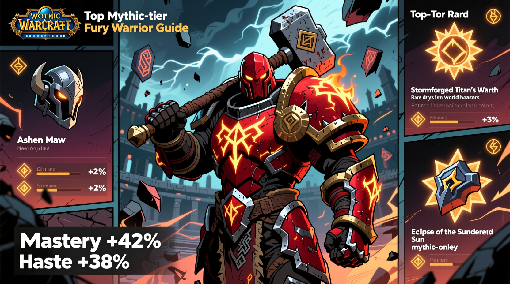 guide to the best in slot fury warrior gear for raid and mythic builds