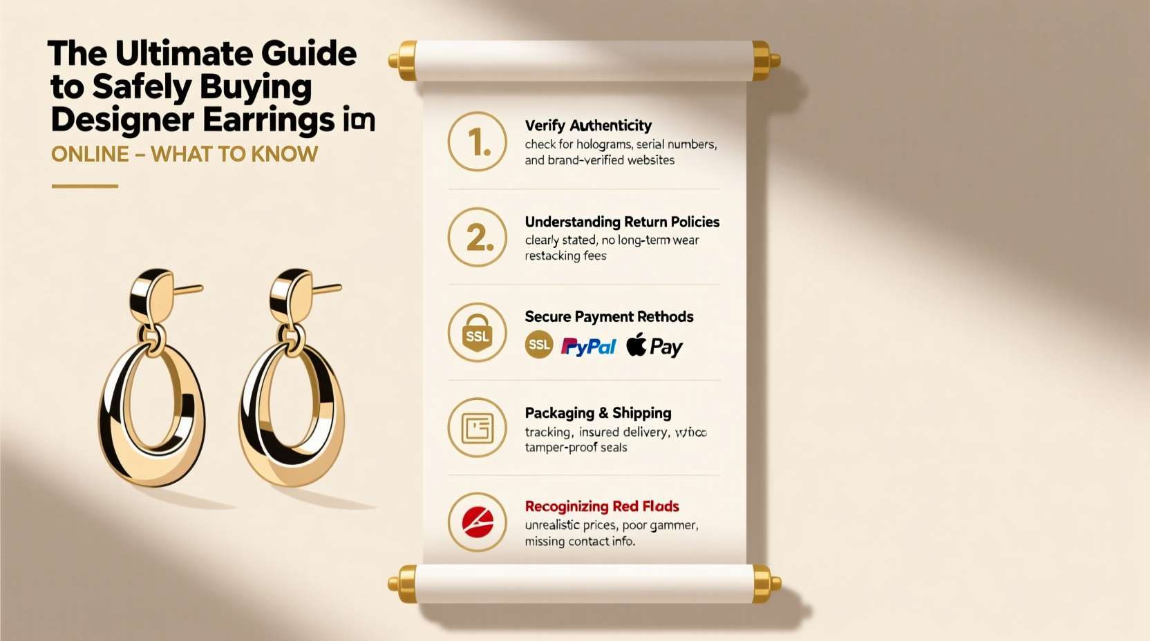 a complete guide to securely buying designer earrings online what every shopper should know