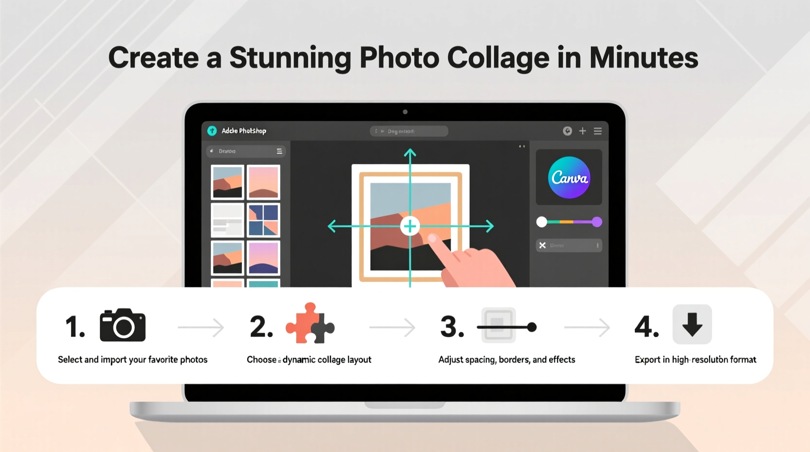 step by step guide how to make a stunning photo collage on your computer easily