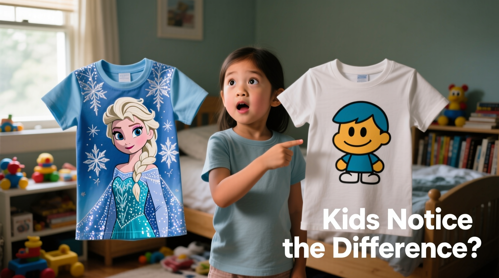 frozen t shirt vs generic cartoon tee are kids really noticing the difference or am i wasting money
