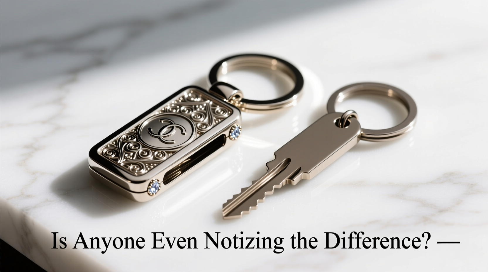 fashion keychain vs plain keychain is anyone even noticing the difference