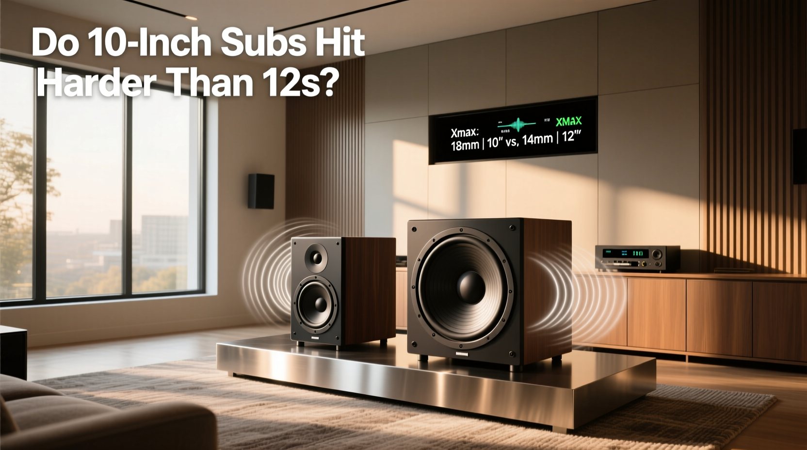 how to choose subwoofer xmax,Do 10 inch subs hit harder than 12s?