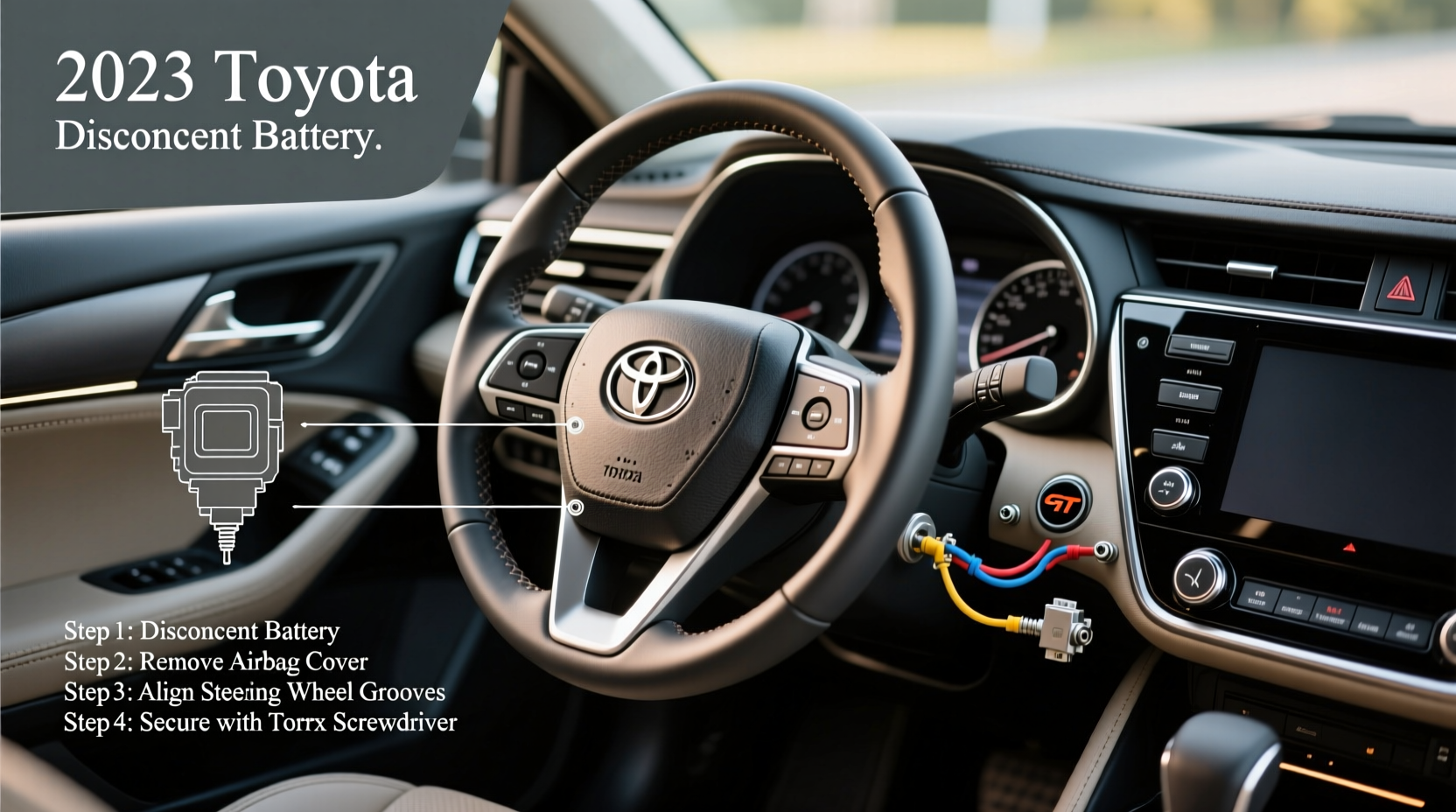 gt steering wheel toyota camry install