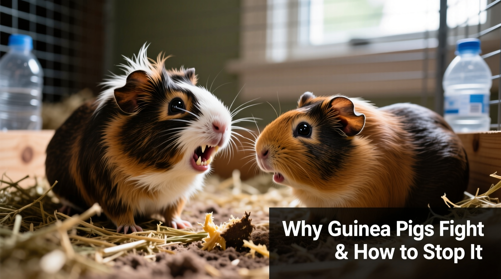 guinea pigs fighting reasons and how to stop aggression