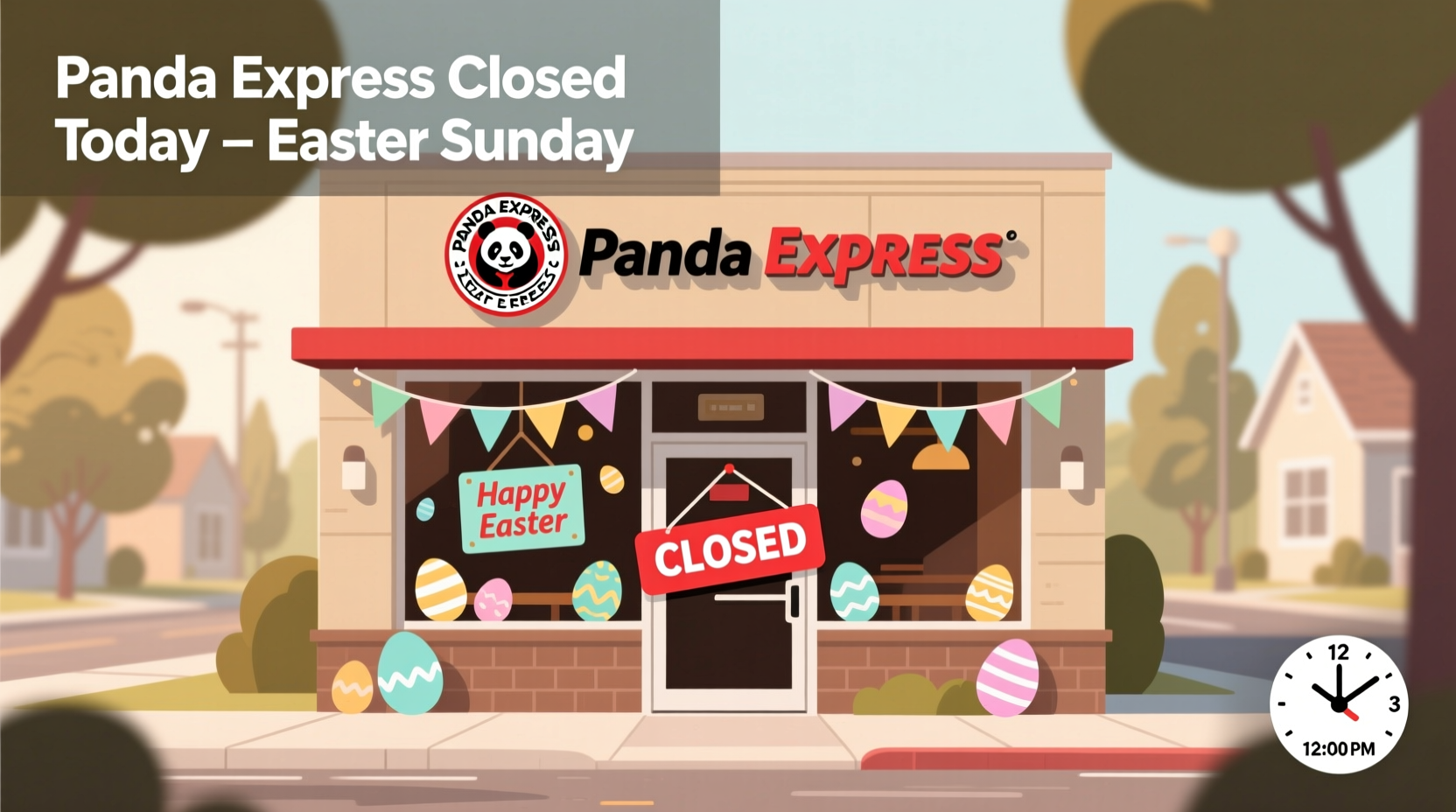 is panda closed on easter