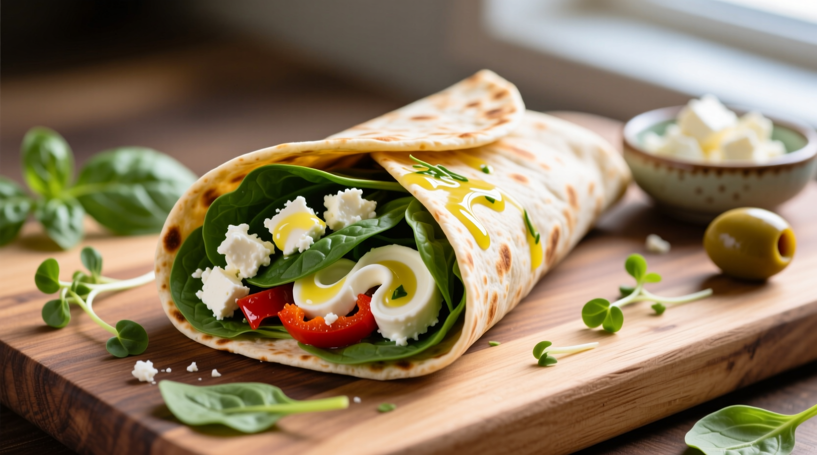 Perfect Spinach Feta Wrap Recipe in 15 Minutes