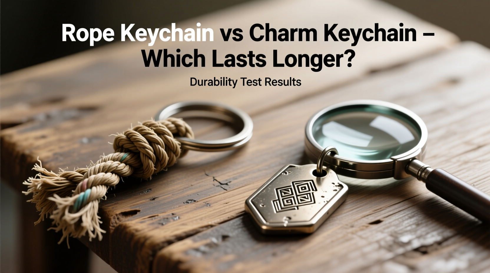 rope keychain vs charm keychain which one is actually more durable