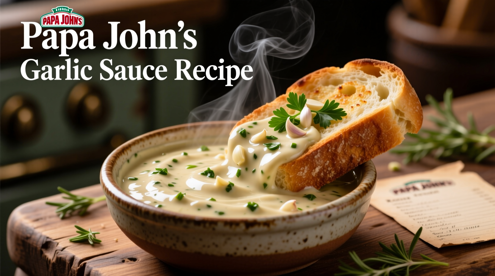 Papa John's Garlic Sauce Recipe: Perfect Copycat Version
