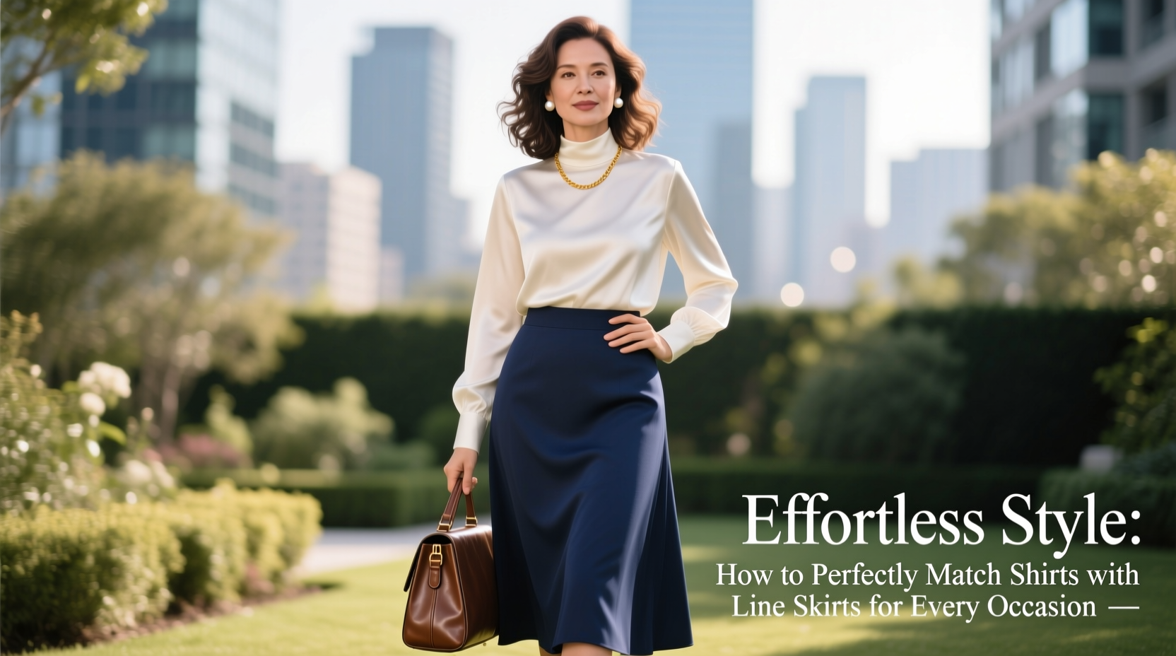 effortless style how to perfectly match shirts with a line long skirts for every occasion