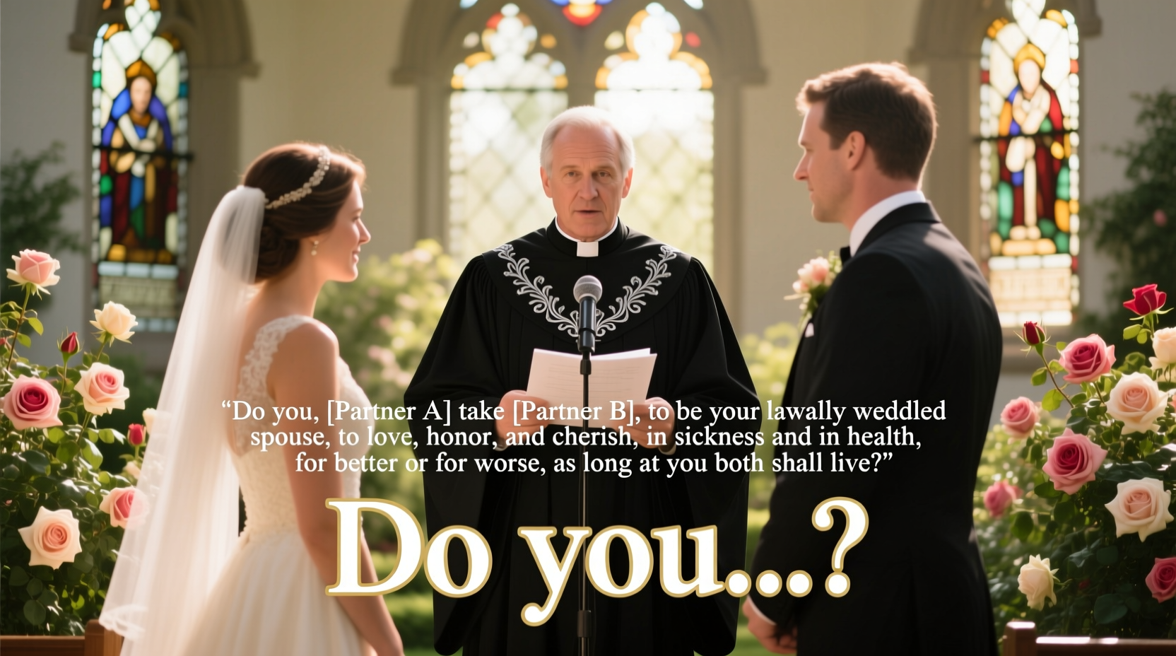 what does the officiant say at a wedding