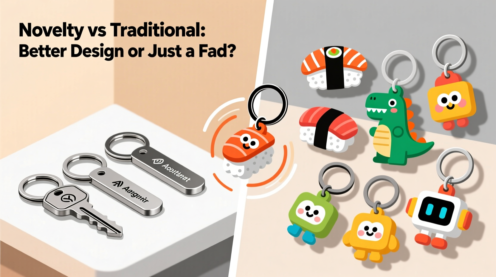 novelty keychains vs traditional keychains are quirky keychains actually better or just a fad