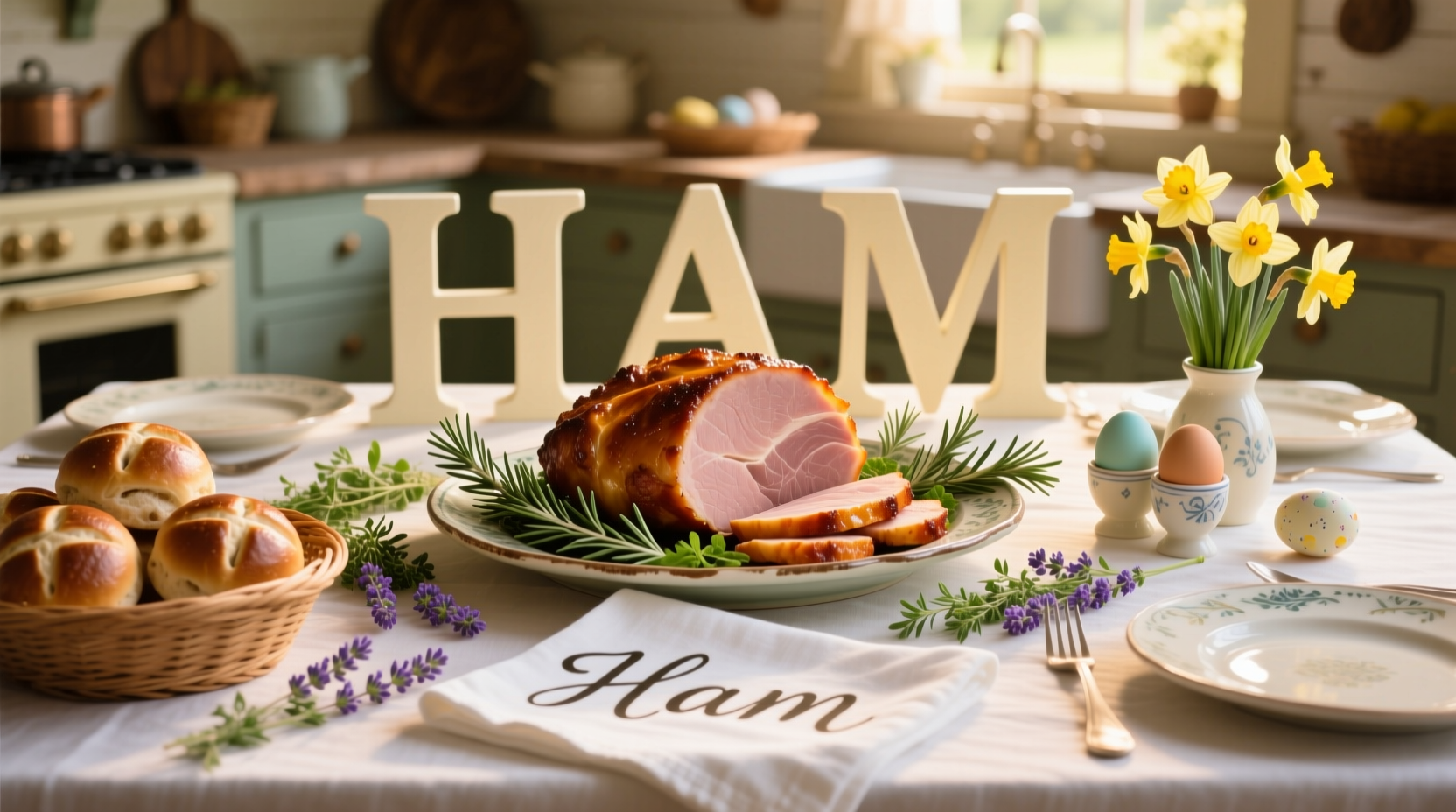 a popular easter dinner with 4 letters
