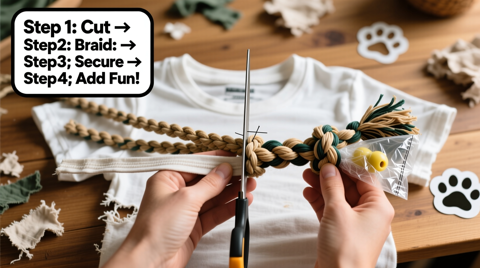 creative step by step guide how to make durable dog toys from old shirts at home