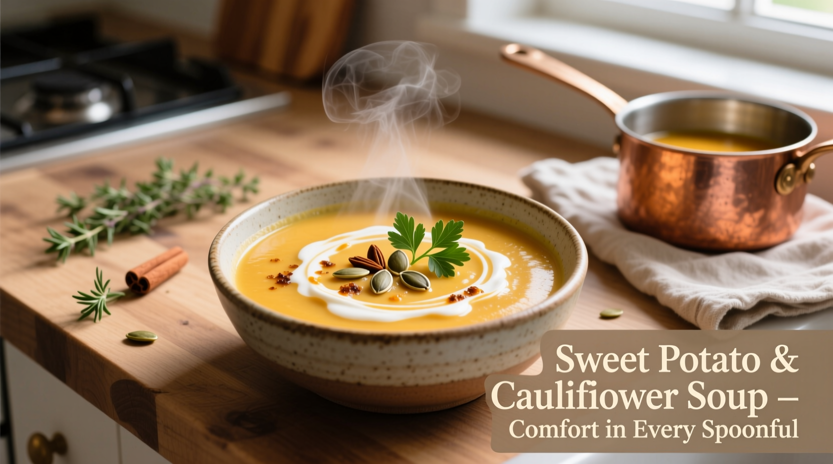Creamy Sweet Potato Cauliflower Soup Recipe & Guide