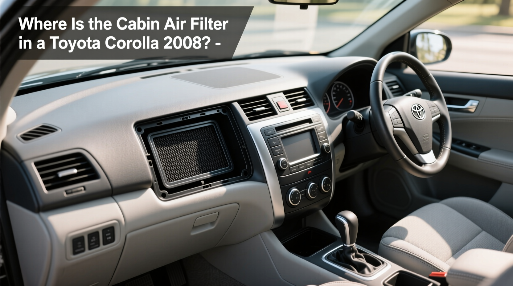 2008 corolla cabin air filter location replacement guide