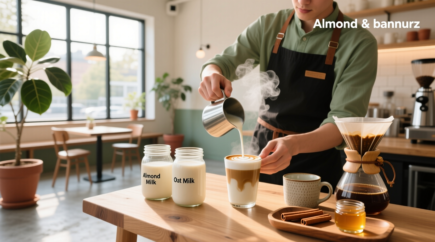 almond oat coffee house guide