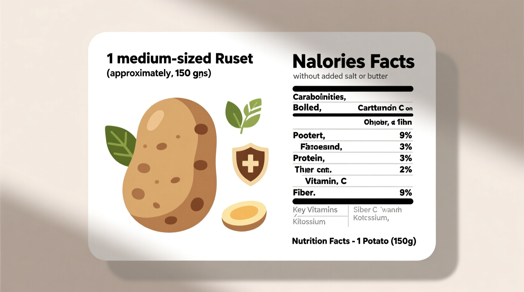 how many calories in 1 potato