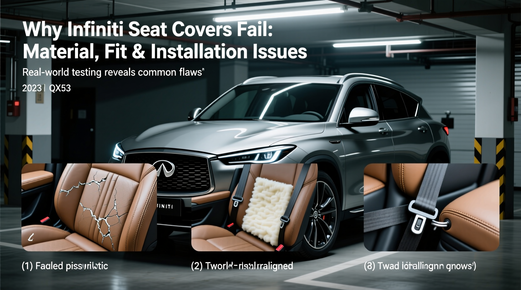Why Infiniti Seat Covers Fail: Material, Fit & Installation Issues