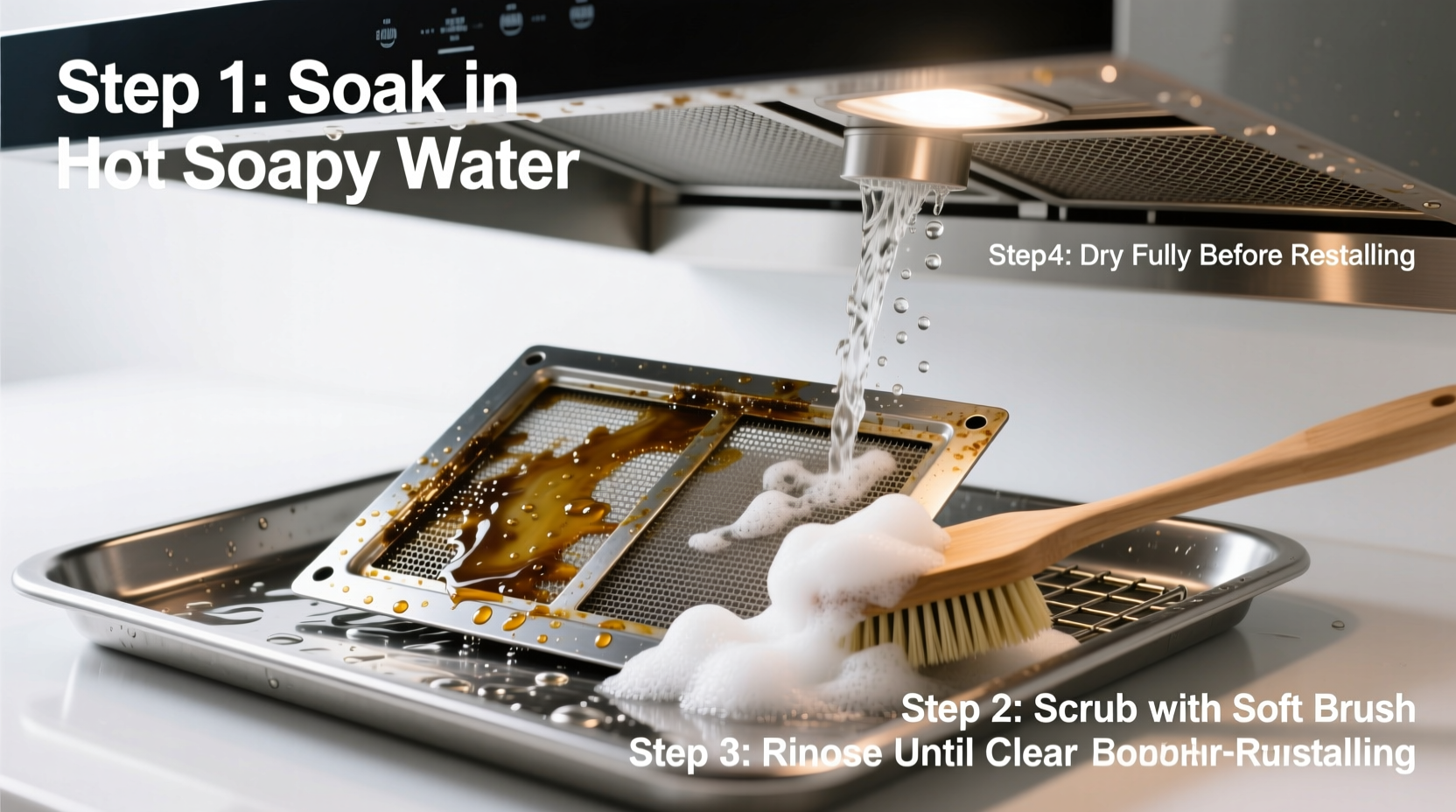 step by step guide to deep cleaning your range hood filter for maximum efficiency