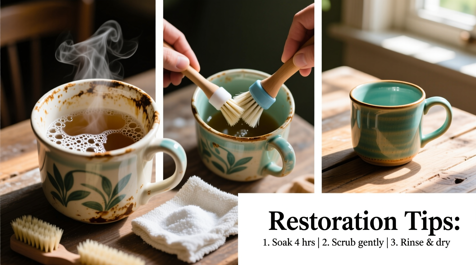 effective techniques to deep clean and restore your ceramic coffee mug at home