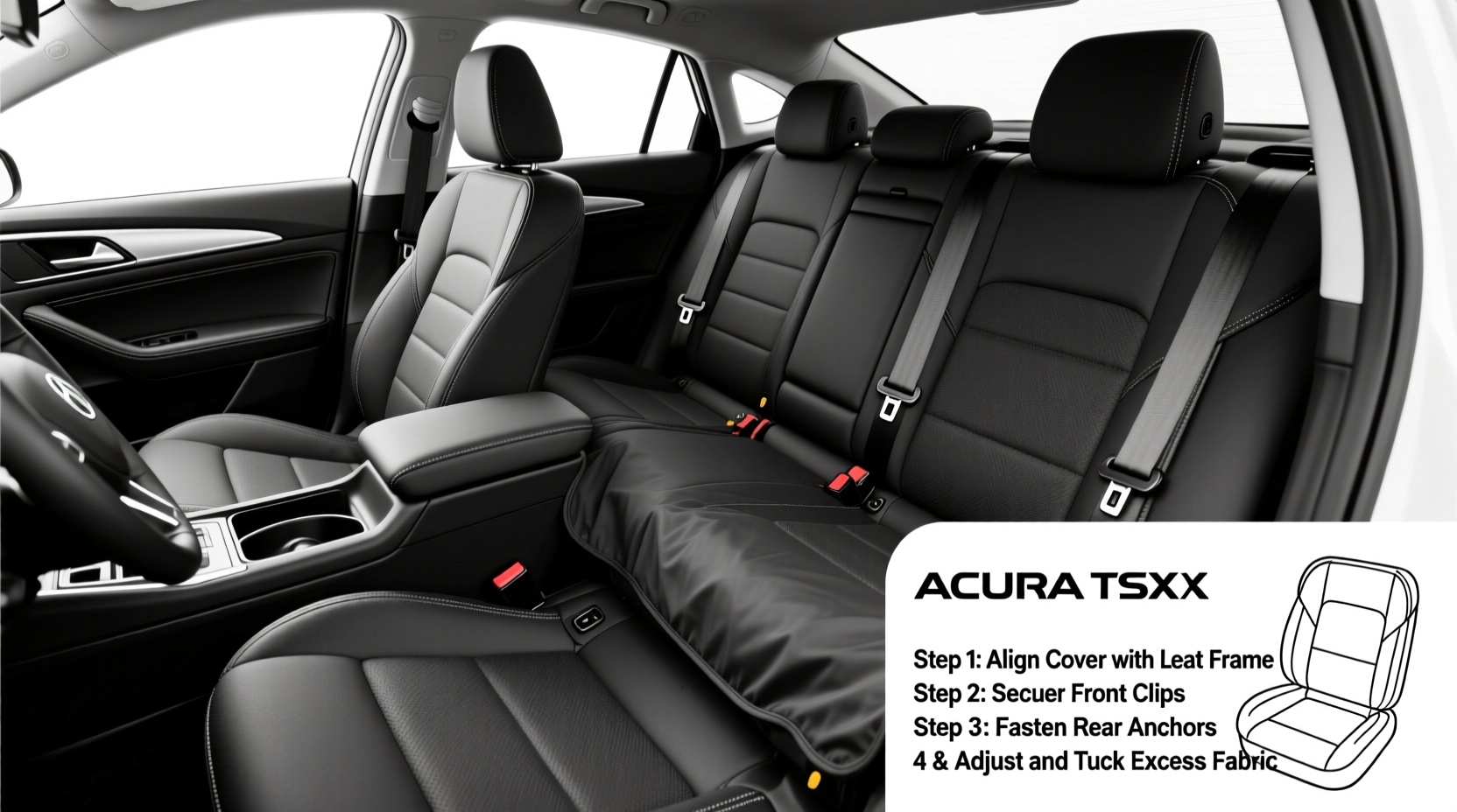 install seat covers acura ilx tsx zdx