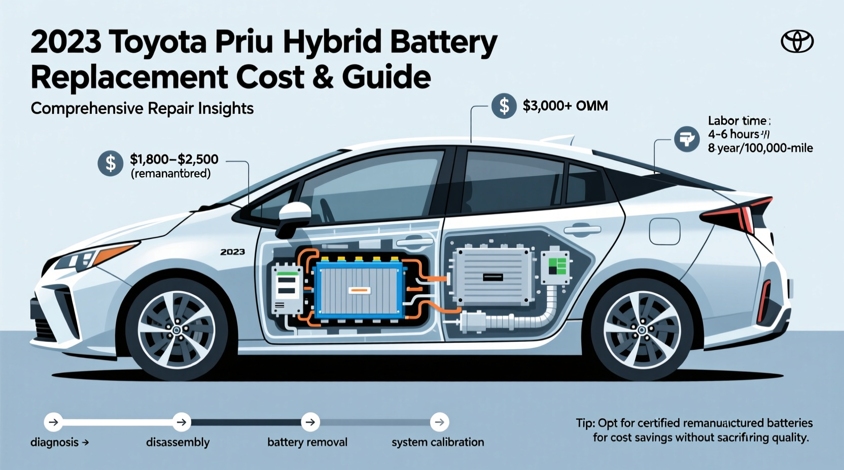 2023 Prius Hybrid Battery Replacement Cost & Guide