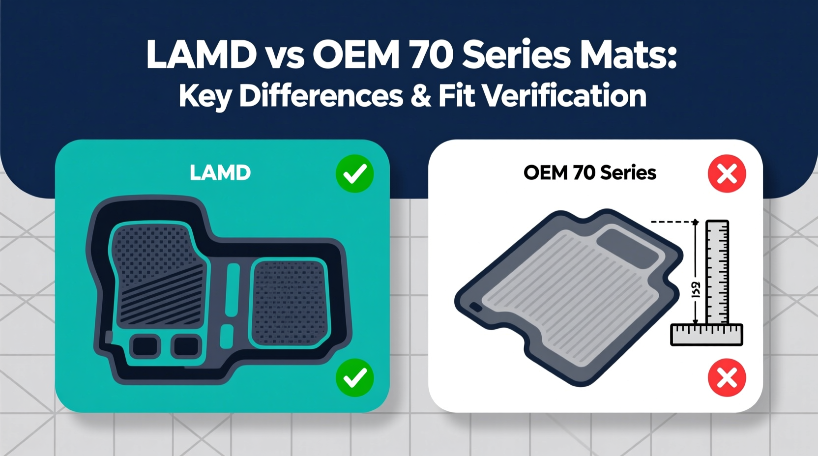 lamd vs oem 70 series mats