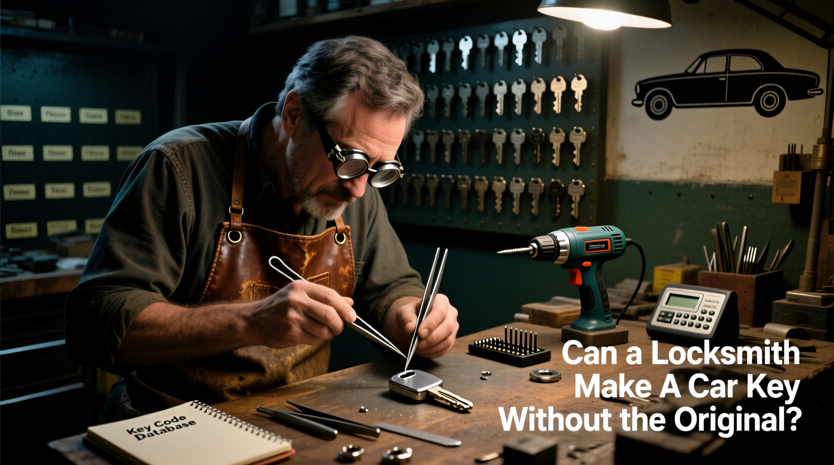 can a locksmith make a car key without the key
