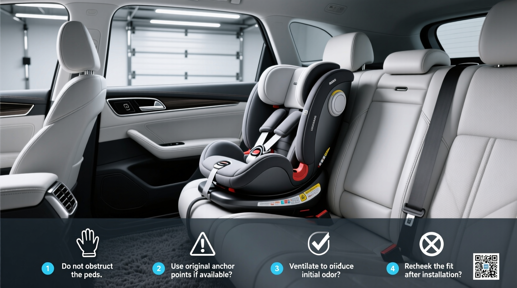 child booster car seat with reclining option