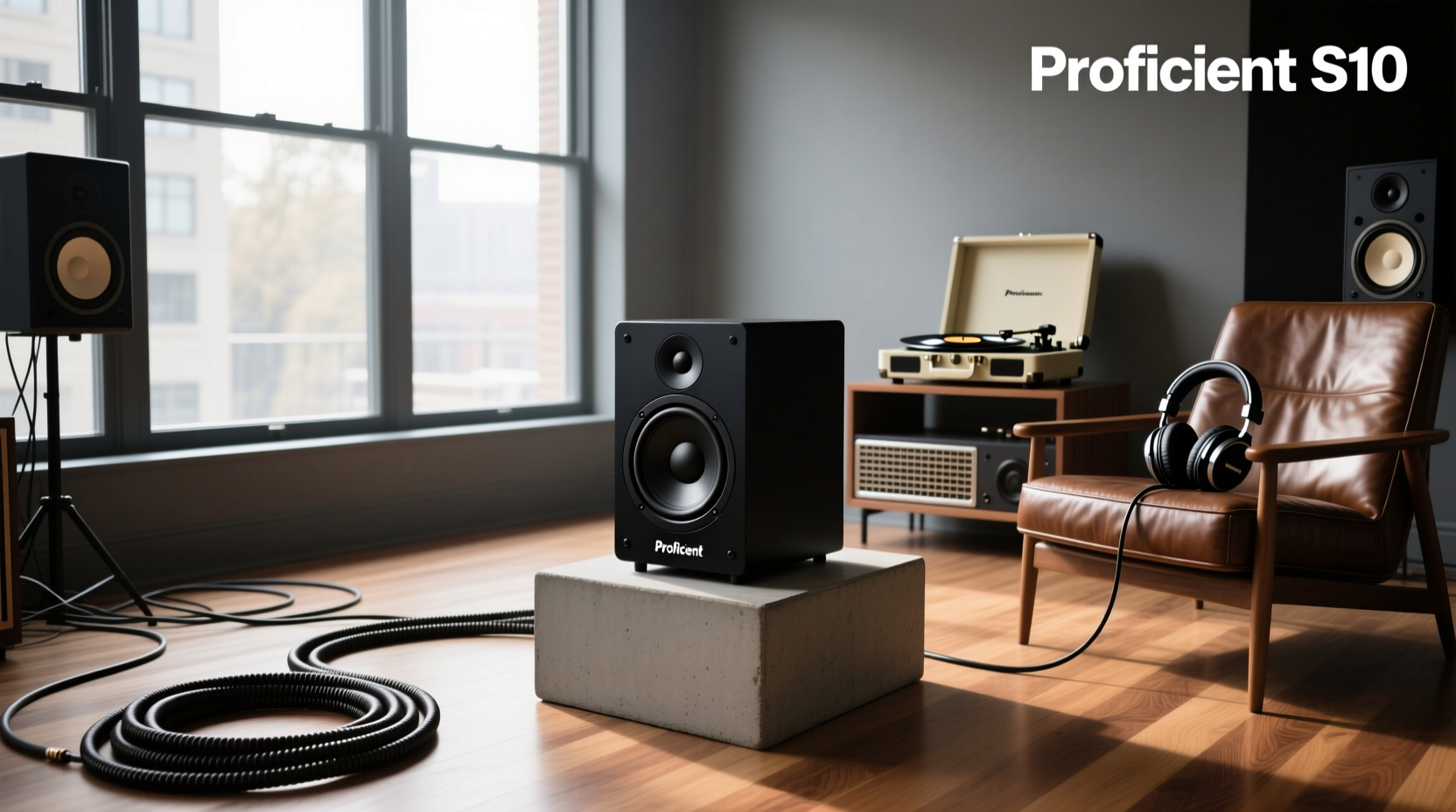 Proficient S10 subwoofer in home setup