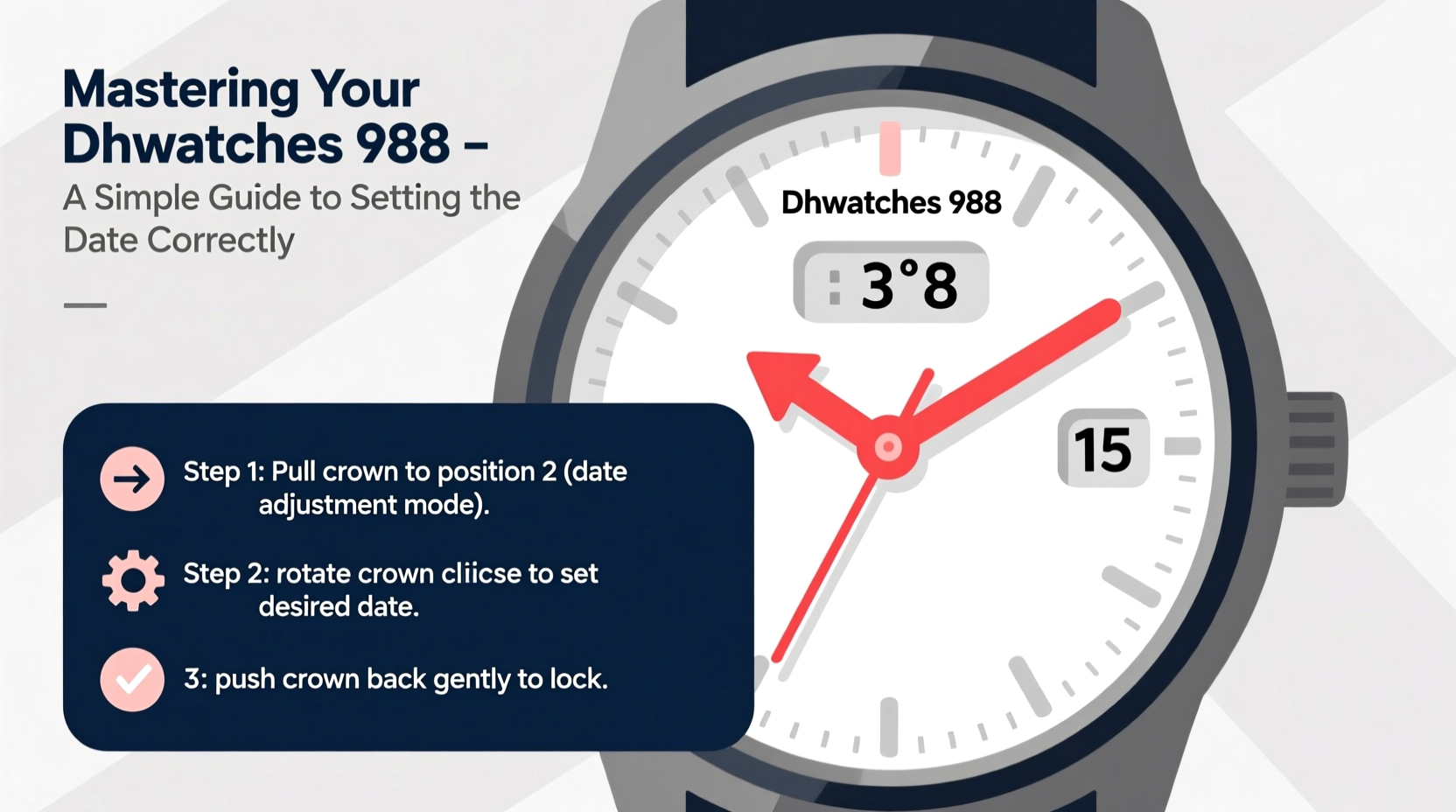 mastering your dhwatches 988 a simple guide to setting the date correctly