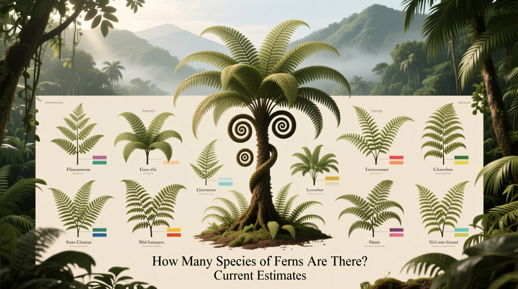 how many species of ferns are there