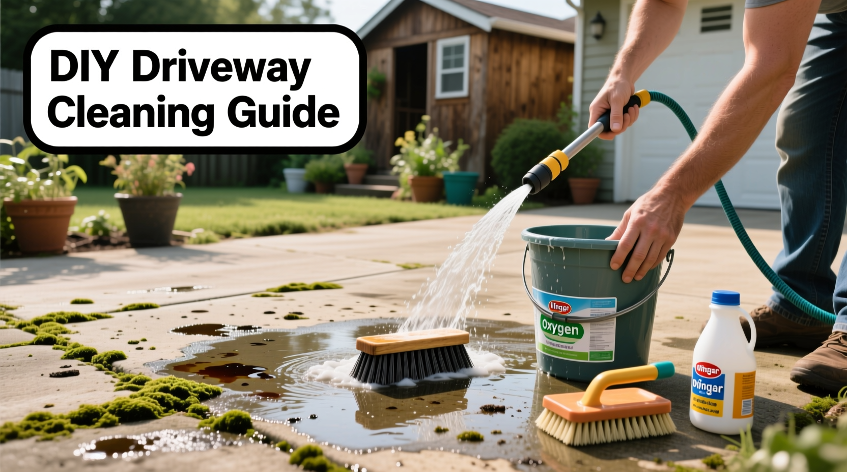 effective diy methods to clean your driveway without a pressure washer