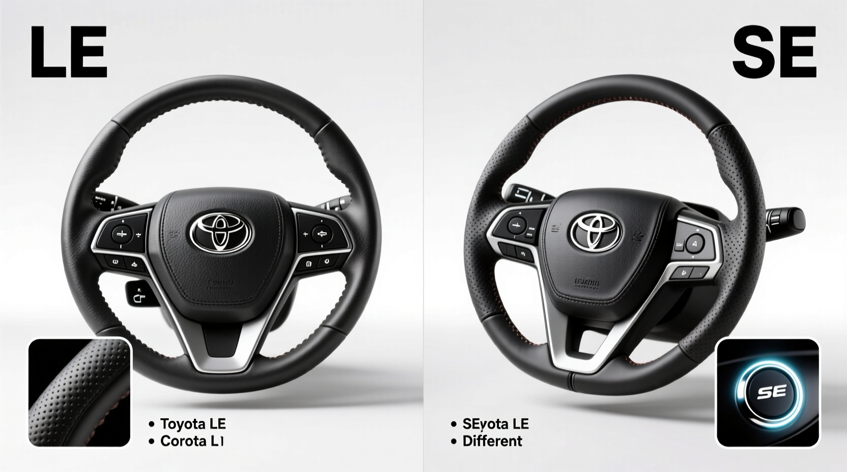 Corolla LE vs SE Steering Wheel: Key Differences Explained
