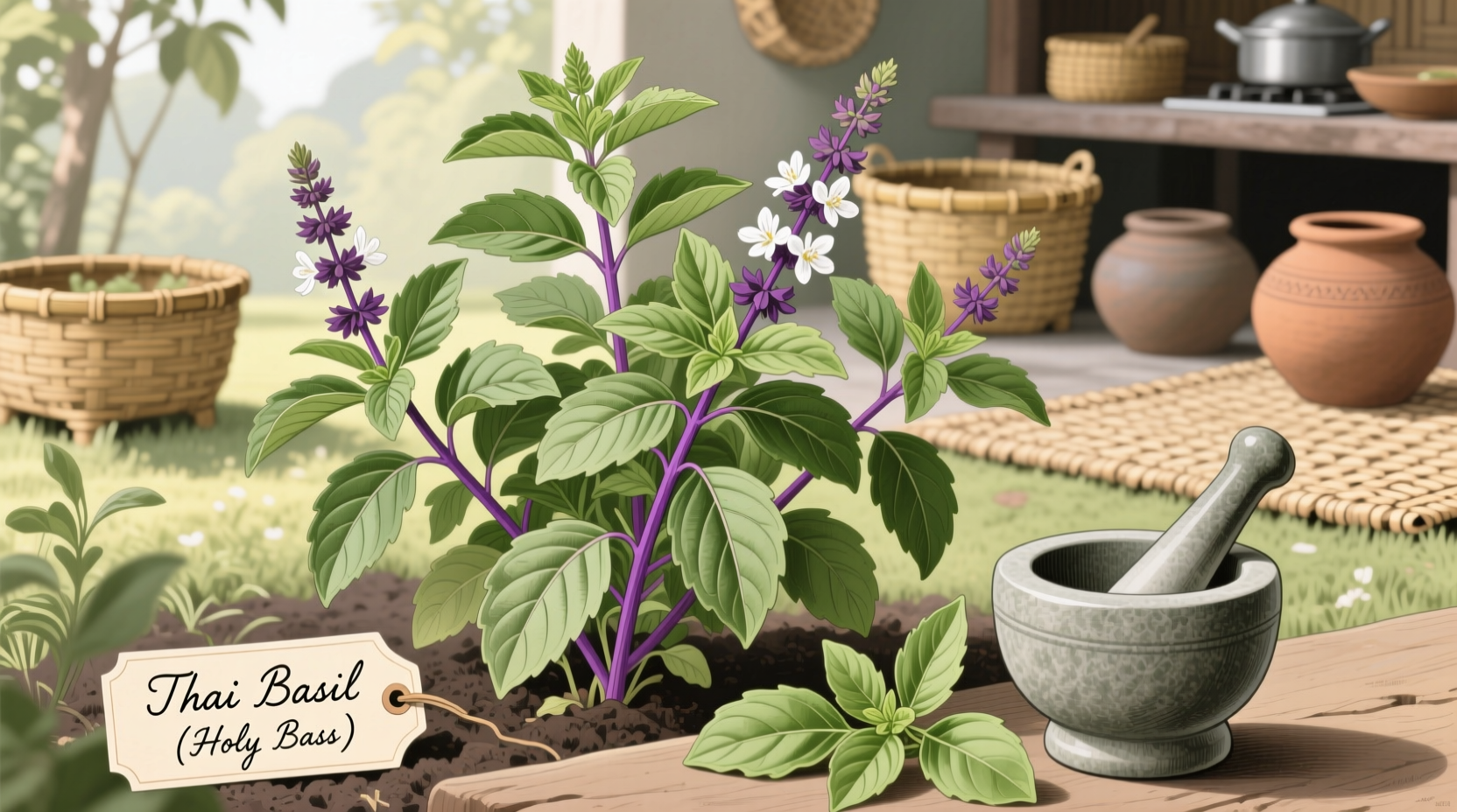 What Does Thai Basil Look Like? Visual Guide & Uses