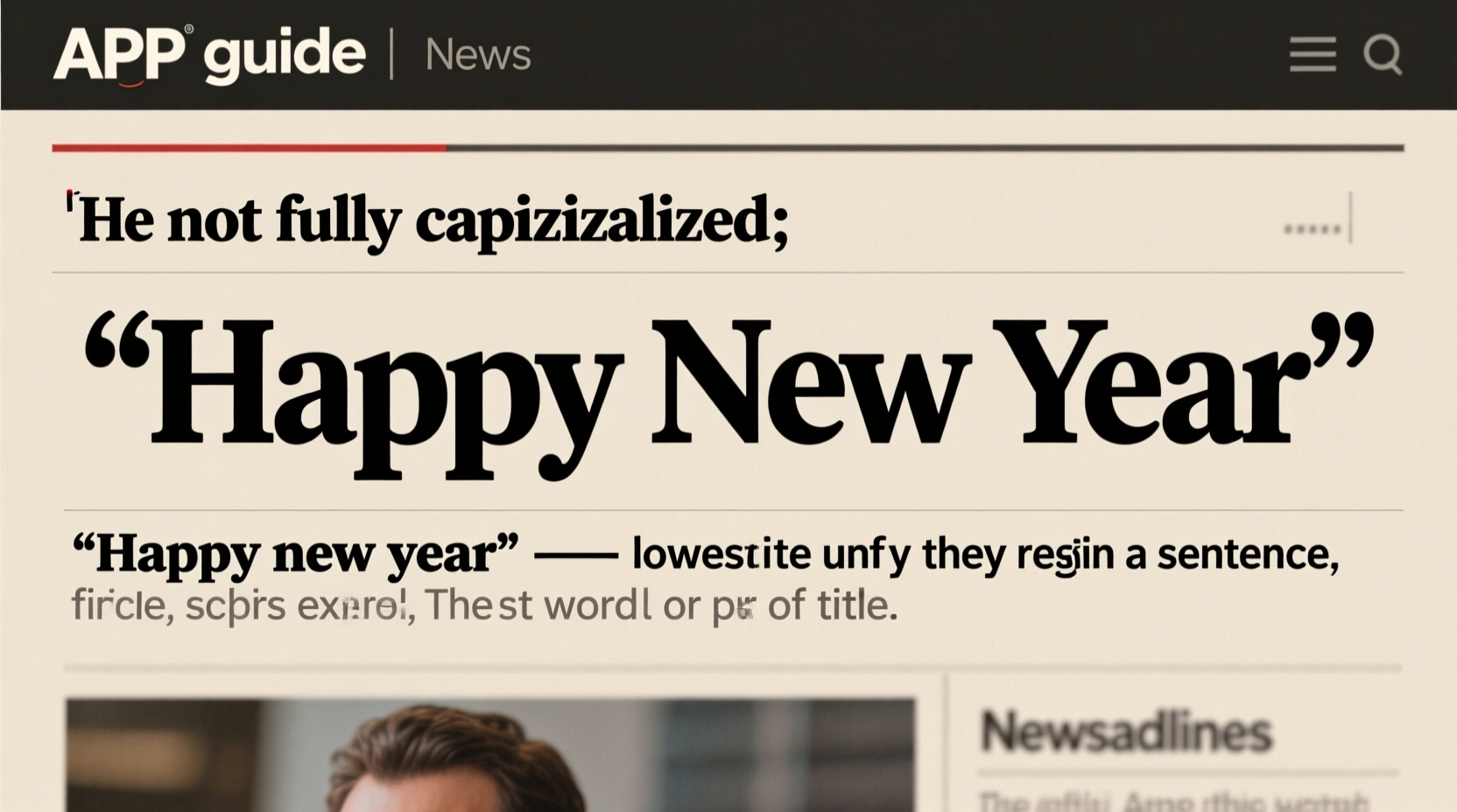 Is 'Happy New Year' Capitalized in AP Style?