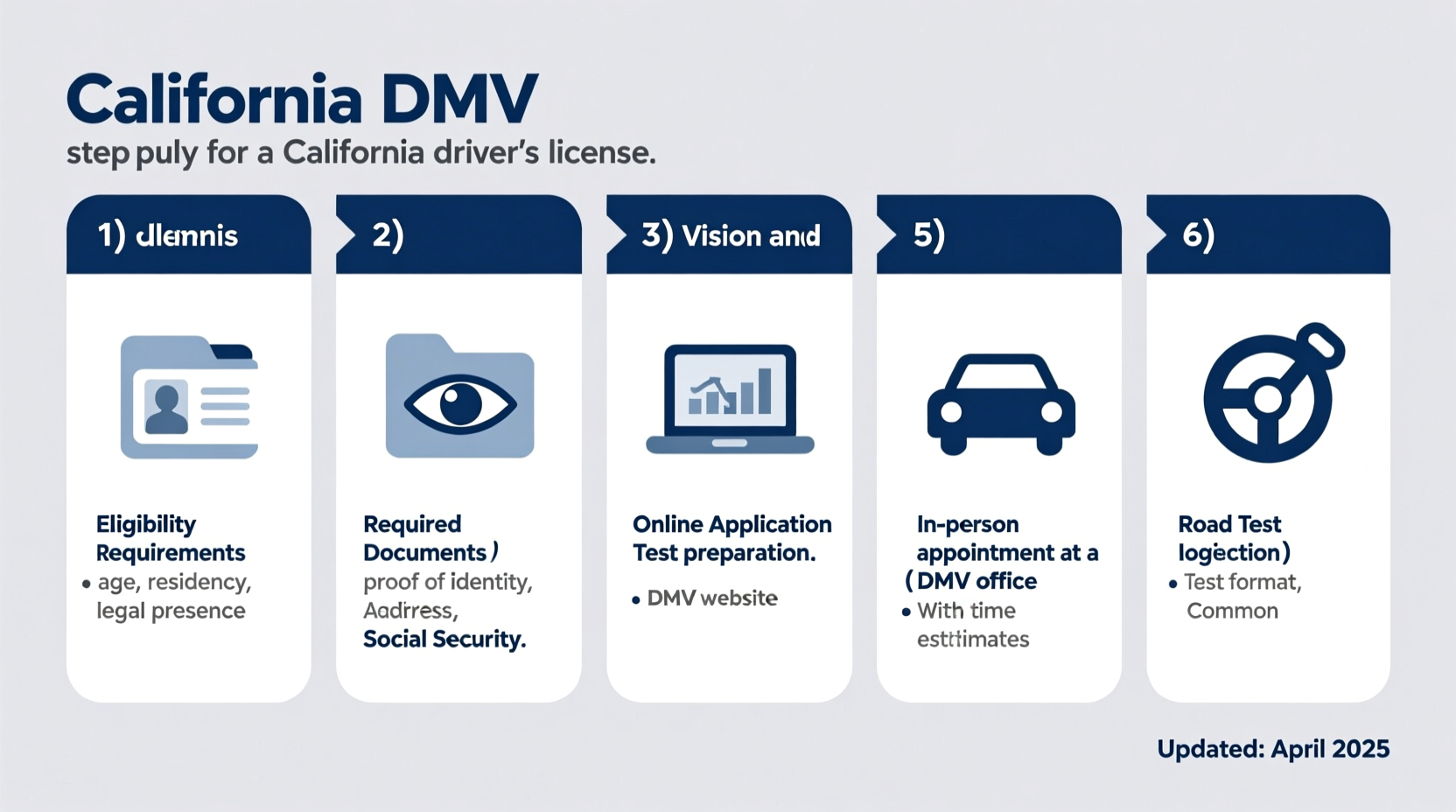 step by step guide to applying for a california drivers license what you need to know before you start