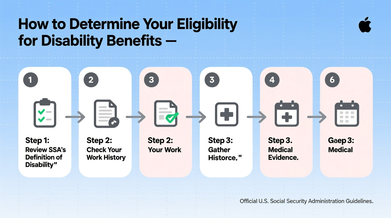 how to determine your eligibility for disability benefits a step by step guide