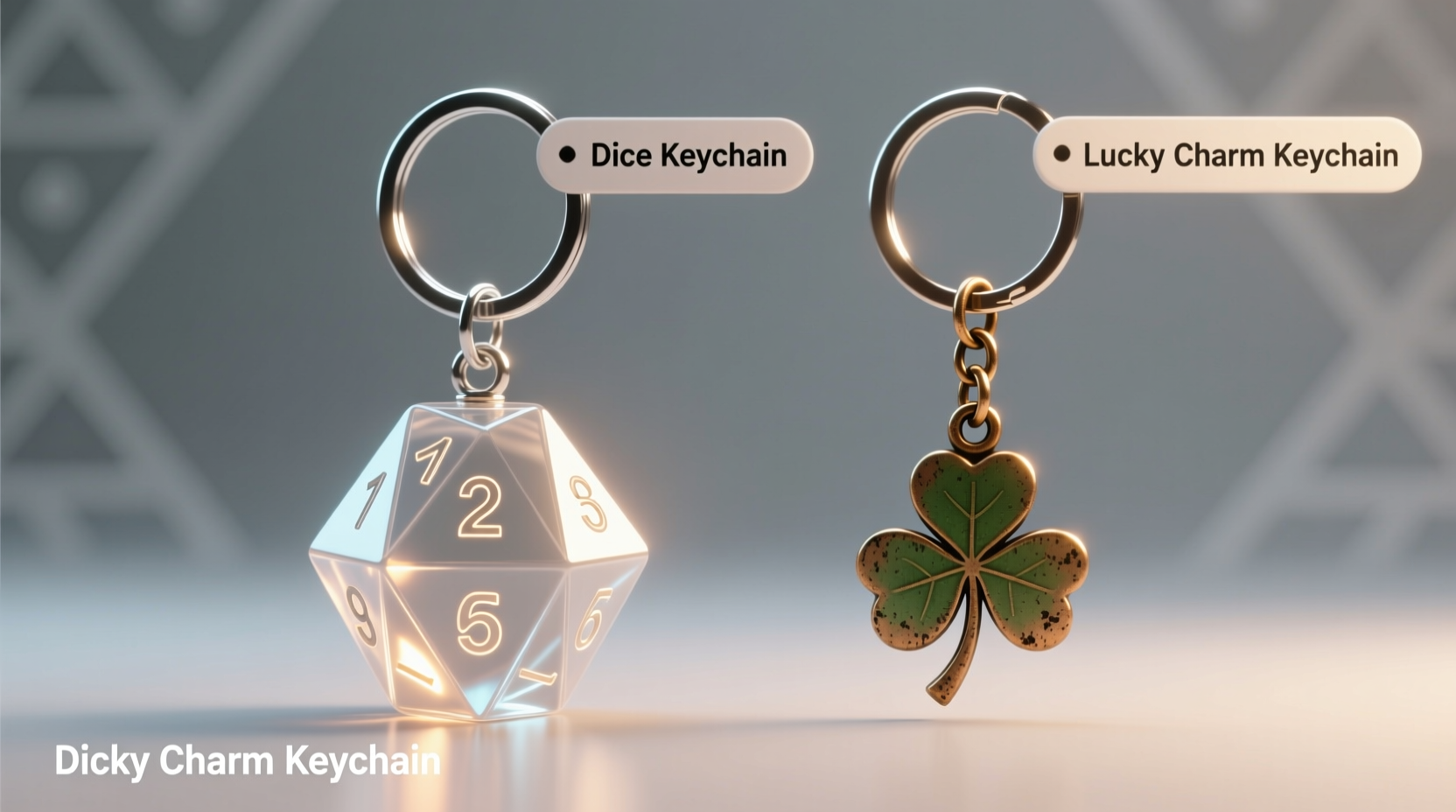dice keychain vs lucky charm keychain which one should i actually get