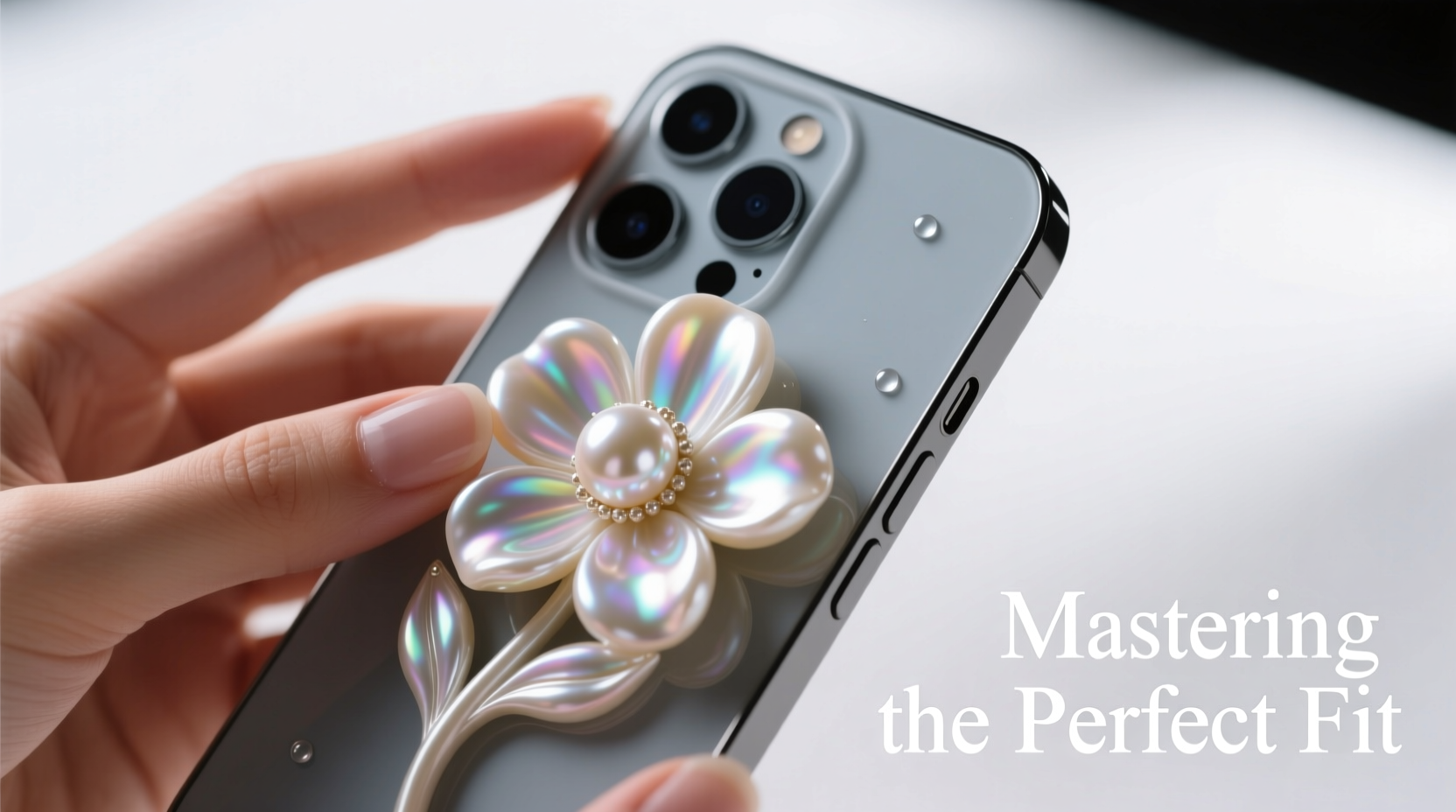mastering the perfect fit how to install a 3d pearl flower phone case with ease